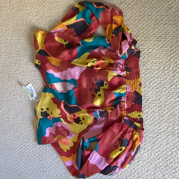 New Marine Layer floral print blouse - Picture 5 of 6